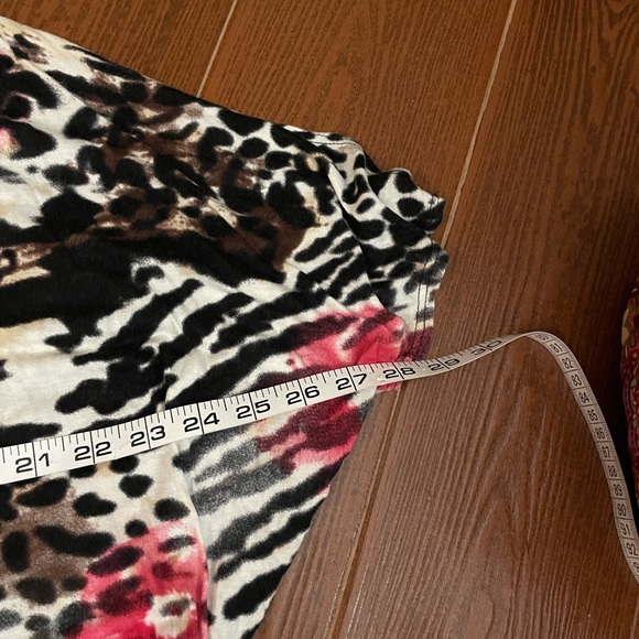 Agaci zebra blouse Cold Shoulder Animal Print size Small silver rings black pink - Picture 7 of 14